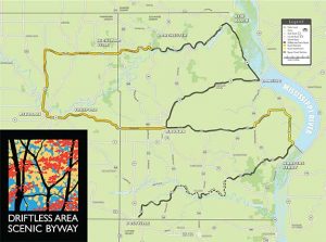 Driftless Area Iowa Map Driftless Area Scenic Byway - Lansing Iowa Driftless Area Iowa Map Driftless Area Scenic Byway - Lansing Iowa